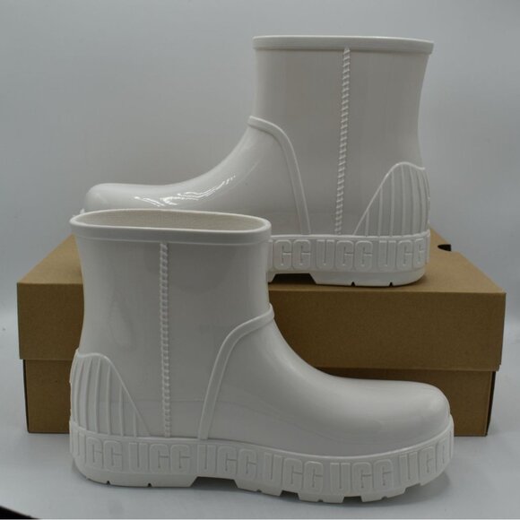 UGG Australia Womens Size 11 Drizlita White Waterproof Rain Boots Shoes - Picture 6 of 12